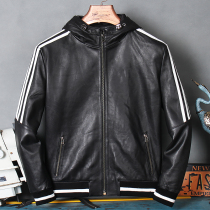 Manufacturer direct selling special price Genuine Leather Leather Clothing Man Hat Sheep Leather Short dressing jacket Fashion handsome gas leather jacket