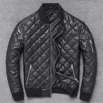 22 New Sheep Leather Fur Dress Men Cartton Patient Baseball Clothes Winter Warm Special Casual Leather Jacket Men