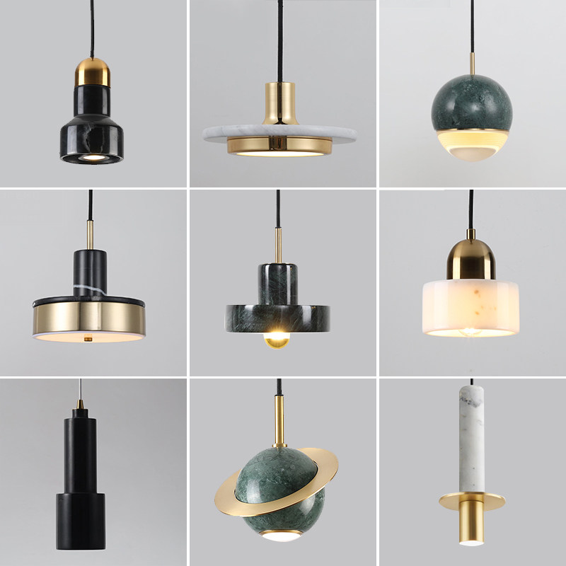 Nordic Creative Personality Clothing Shop Light Lavish Dining Room Chandeliers Triple, modern minimalist headboard Long line small chandeliers