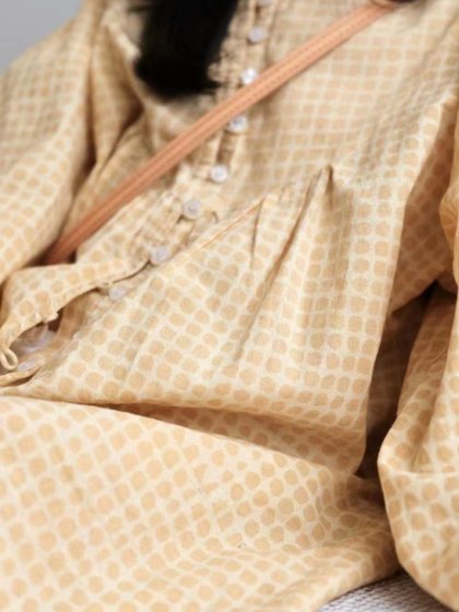 Lovinyanna童装 亲子款~印度花色连衣裙 女童母女夏装长袖连衣裙