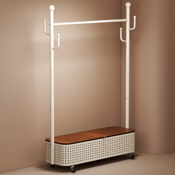 Clothes Rack Floor-Standing 2025 New Model Household Clothes Hanger Indoor Drying Rack Mobile Coat Rack Thickened Multifunctional Clothes Rack