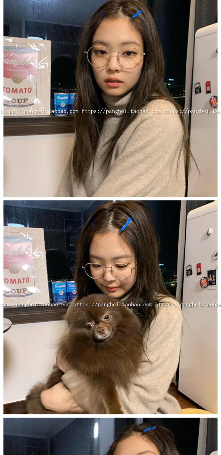 Новый южной кореи сотня Слегка институт ветер тонкий gold box Подчиненный литература и искусство круглая коробка фоторамка студент очки полка близорукость 