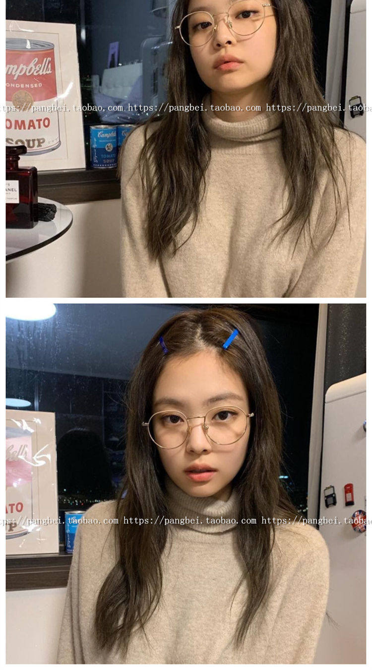 Новый южной кореи сотня Слегка институт ветер тонкий gold box Подчиненный литература и искусство круглая коробка фоторамка студент очки полка близорукость 