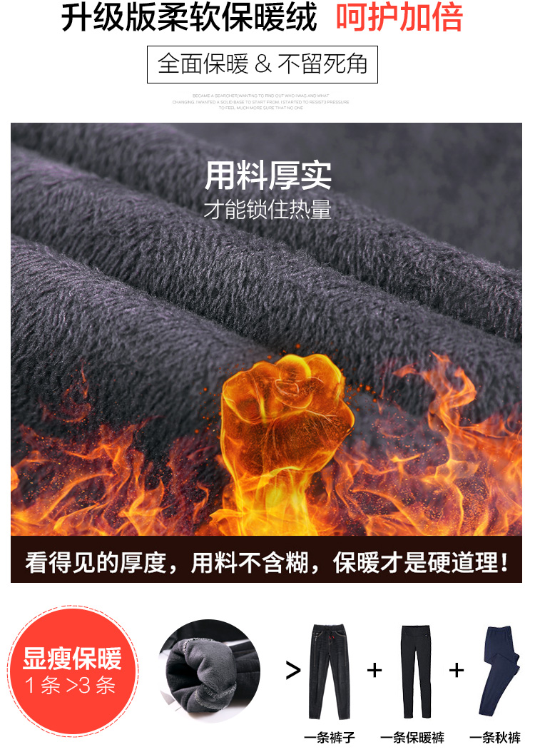 Quần jean nhung nữ mới phiên bản Hàn Quốc của quần lửng cạp cao rộng eo rộng mùa đông dày quần cotton mỏng các mẫu áo thun dài tay nữ đẹp