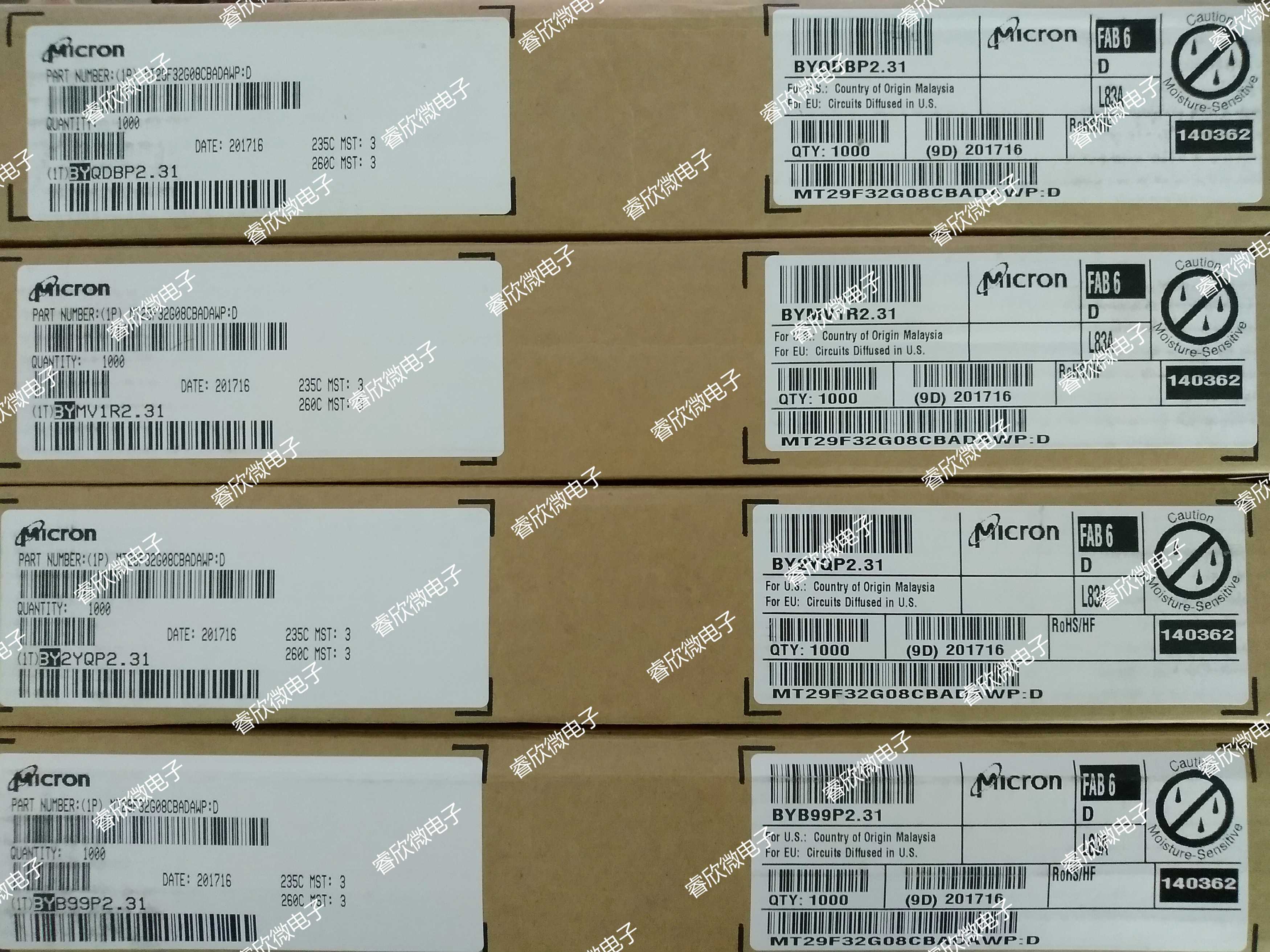 MT29F32G08CBADAWP: D TSOP-48 MICRON MICRON 32G (4Gx8)Nand Flash