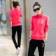 Mùa thu đông 2019 mới phù hợp với thể thao nữ hai mảnh thời trang 361 Hàn Quốc giản dị cỡ lớn áo len rộng phù hợp
