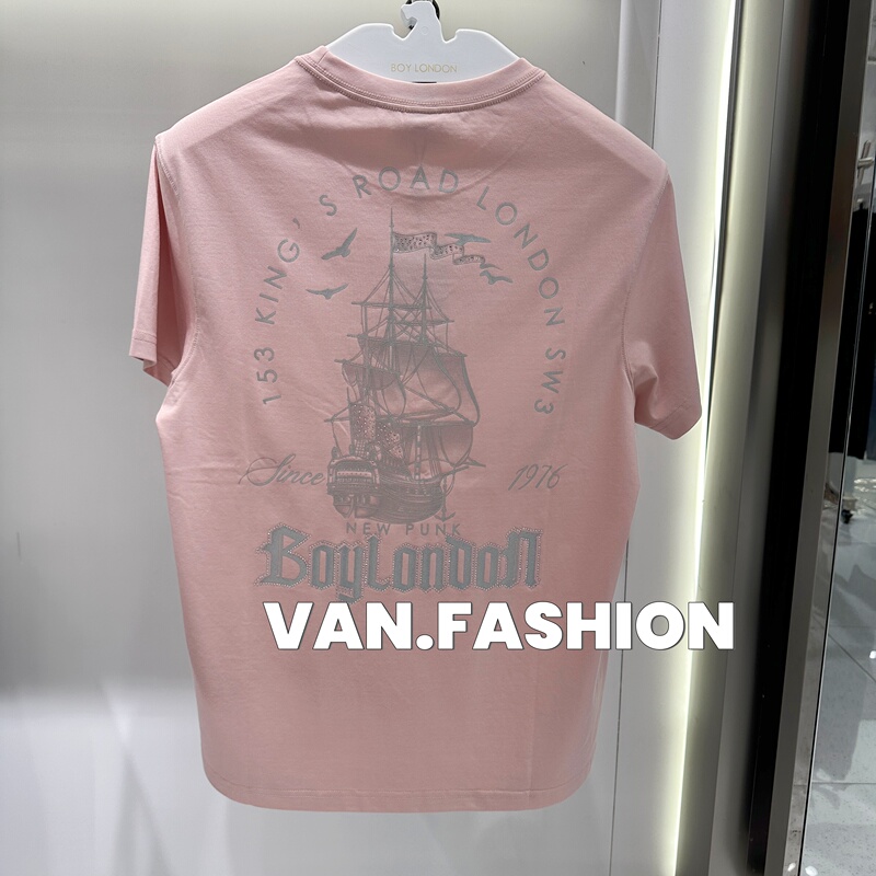 Boy London Official Store Genuine 26 Summer Silver Foil Print Short-Sleeve T-Shirt B262N0104014 599