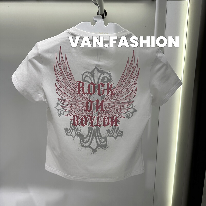 Boy London Official Store Genuine 26 Summer Women's Embossed Wing Short-Sleeve T-Shirt B262W0108801 399