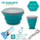 Silicone gấp bát du lịch bát bé có thể thu vào hộp ăn trưa cốc nước Nhật Bản cung cấp ngoài trời bộ đồ ăn cầm tay ba mảnh - Hộp cơm điện sưởi ấm