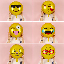 Birthday Decoration Funny Expression Aluminium Film Balloon Adult Children Banquet Birthday Party Placement Creative Round Balloon