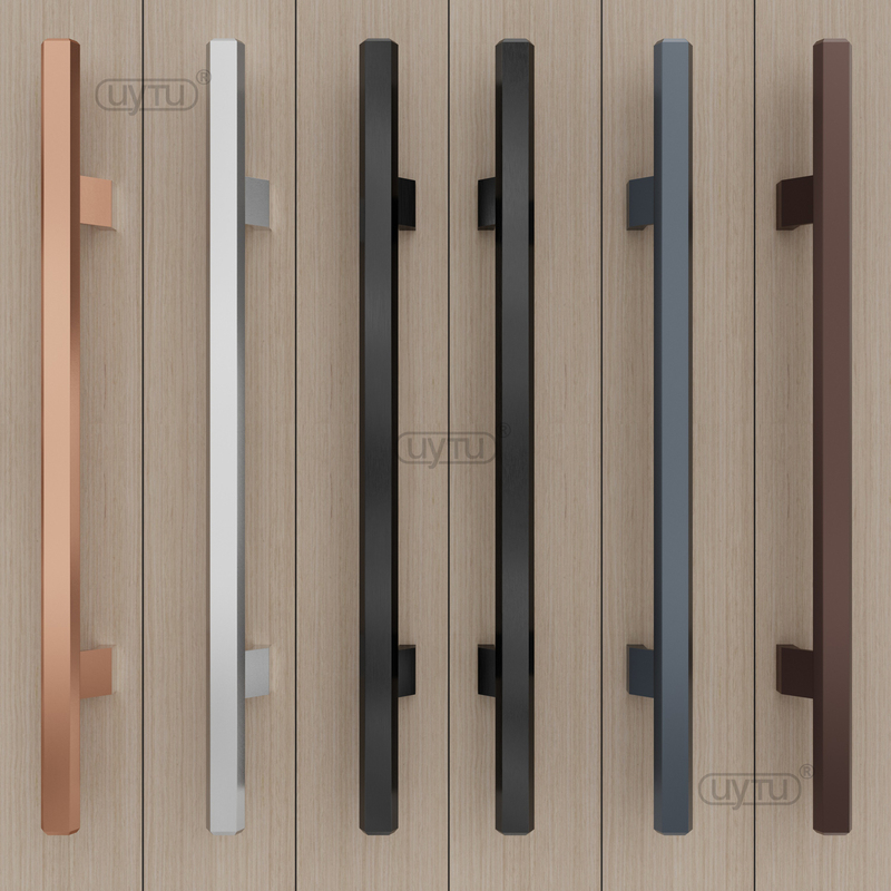 Thickened Aluminum Alloy Handle Tempered Glass Door Handle for Sliding Office Solid Wood Door Handle Silver Black Thickened Aluminum Alloy Handle Tempered Glass Door Handle for Sliding Office Solid Wood Door Handle Silver Black
