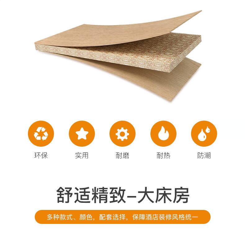 Jane Eyre Space Chain Express Nội thất khách sạn Phòng tiêu chuẩn Khách sạn hoàn chỉnh B & B Cho thuê nhà Giường tùy chỉnh JA-B001 mẫu kệ tivi treo tường