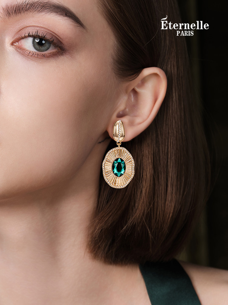 Eternelle French Eternal Bohemian Retro Style Earrings, High-End Accessible Luxury Design, Elegant Earrings for Women