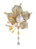 French Eternelle High-End Brooch for Women, Niche Design, Light Luxury Corsage, Elegant Flower Collar Pin, Birthday Gift