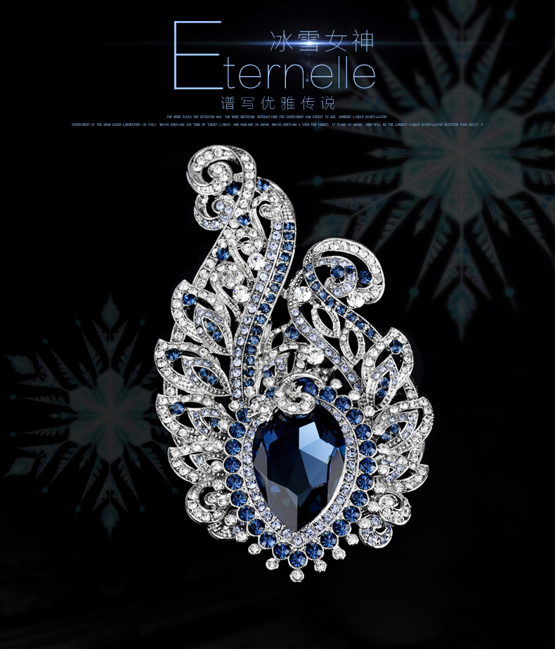 Broche femme ETERNELLE en cristal autrichien - Ref 1172037 Image 8