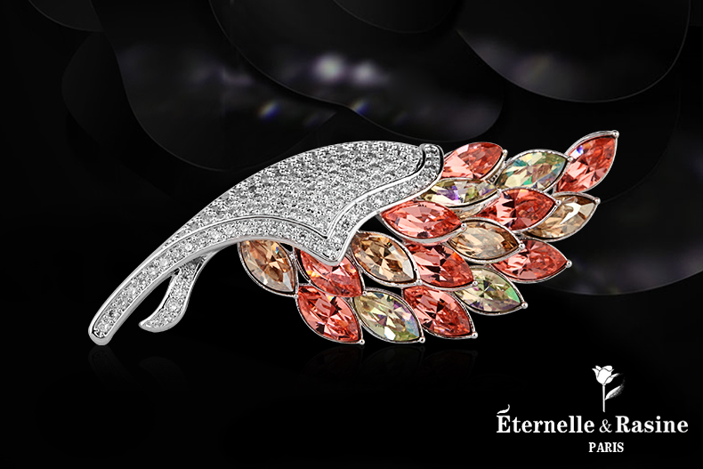 Broche femme ETERNELLE en cristal autrichien - Ref 1172026 Image 16