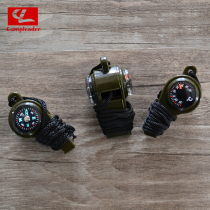 Outdoor multifunctional three-in-one high decibel survival whistle thermometer finger North needle MTQ5ZZLVEQ