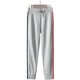 Tb sweatpants ຄລາສສິກສໍາລັບຜູ້ຊາຍແລະແມ່ຍິງຄູ່ຜົວເມຍ knitted ຝ້າຍບໍລິສຸດວ່າງກາງເກງກິລາປົກກະຕິ webbing spliced pants ຍາວພາກຮຽນ spring ແລະດູໃບໄມ້ລົ່ນ