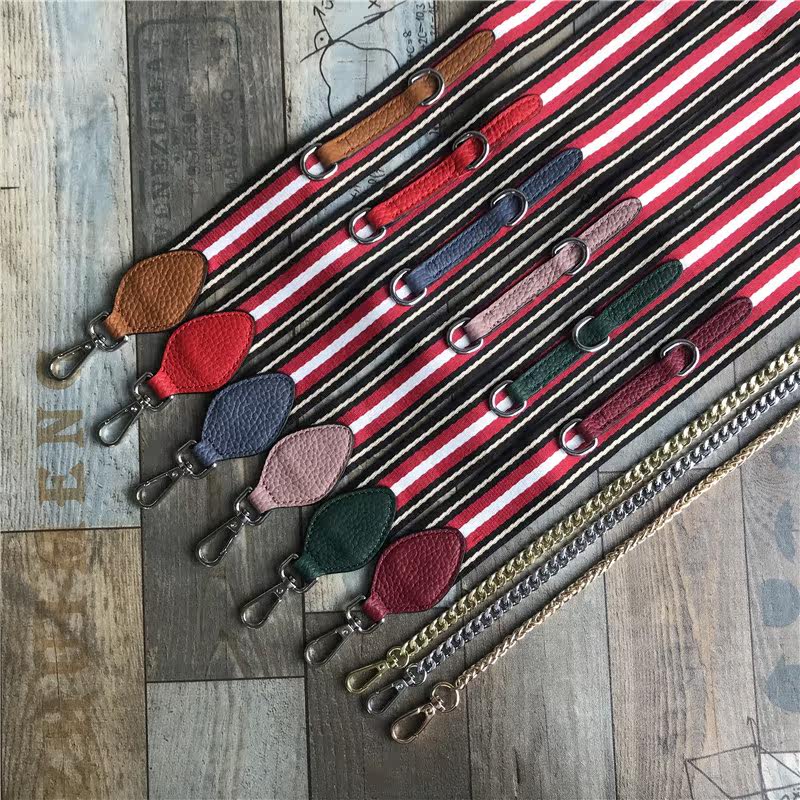 Bag Accessories Chain Shoulder Straps Factory Hardware Inventory Webbing Crossbody Straps Multicolor Snake Bone Chains