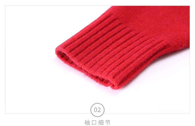 Tháng 9 Momo 2018 thu đông của phụ nữ mới thêu áo len cao cổ áo len cao cổ phiên bản Hàn Quốc của áo len ngắn rộng áo khoác len mỏng nữ