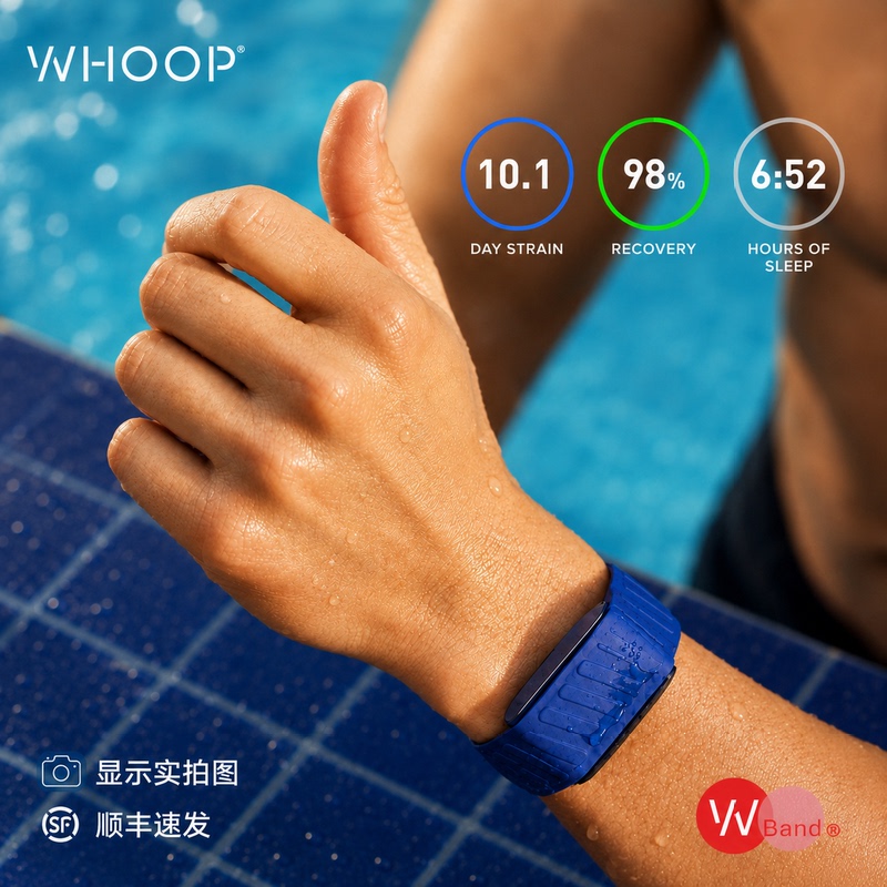 Suitable for Whoop 5.0Peak/Life Two-Color Silicone Sports Strap with Metal Frame Mg Replacement Wristband Waterproof