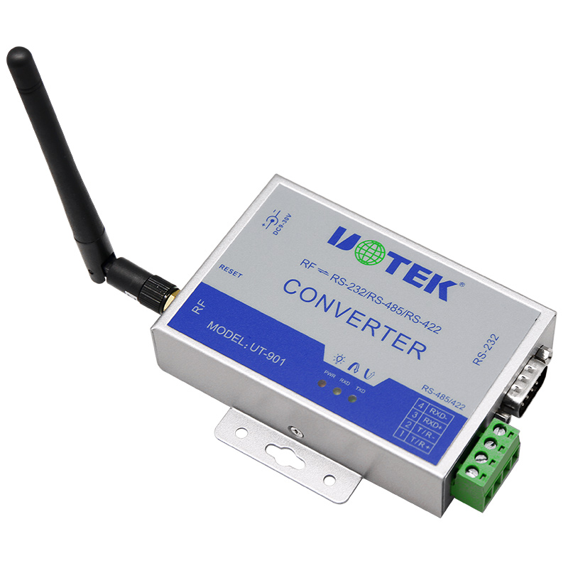 UTEK Industrial 433MHz Carrier to RS-232 485 422 Module UT-901