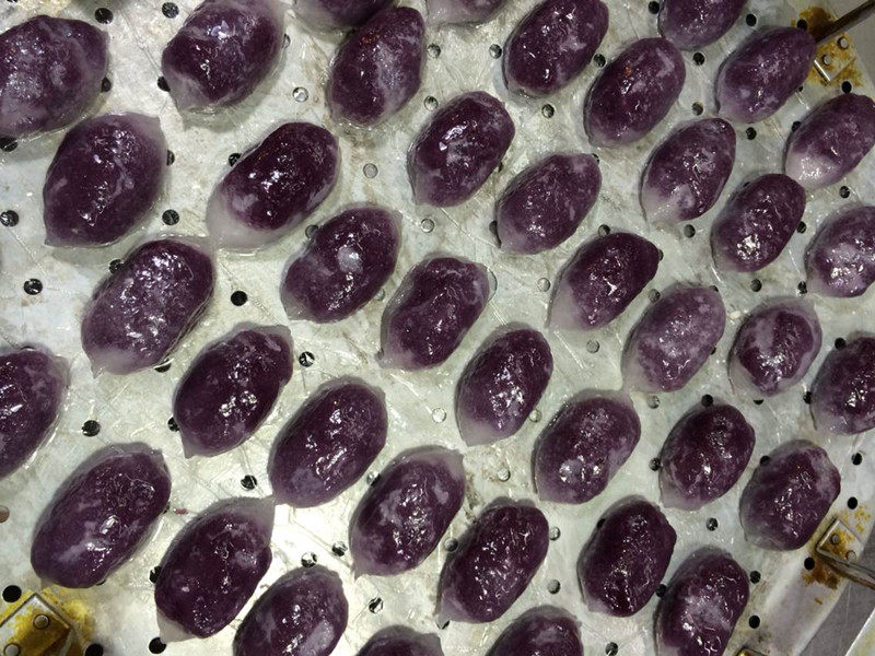 2 kg Shunfeng Crystal Purple Dumplings Dumplings Wide Snack Breakfast Snack Vacuum 500g