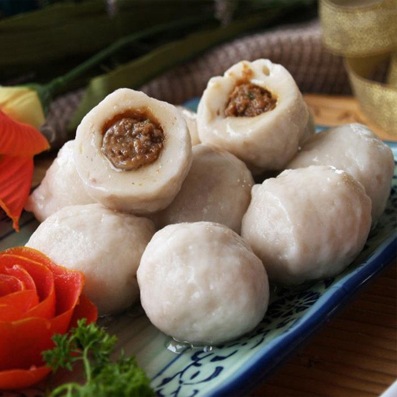 Guangdong 2 pounds of Shunfeng Chaoshan hot pot ingredients Dahao second heart fish balls Macao bean fishing 500g free sauce