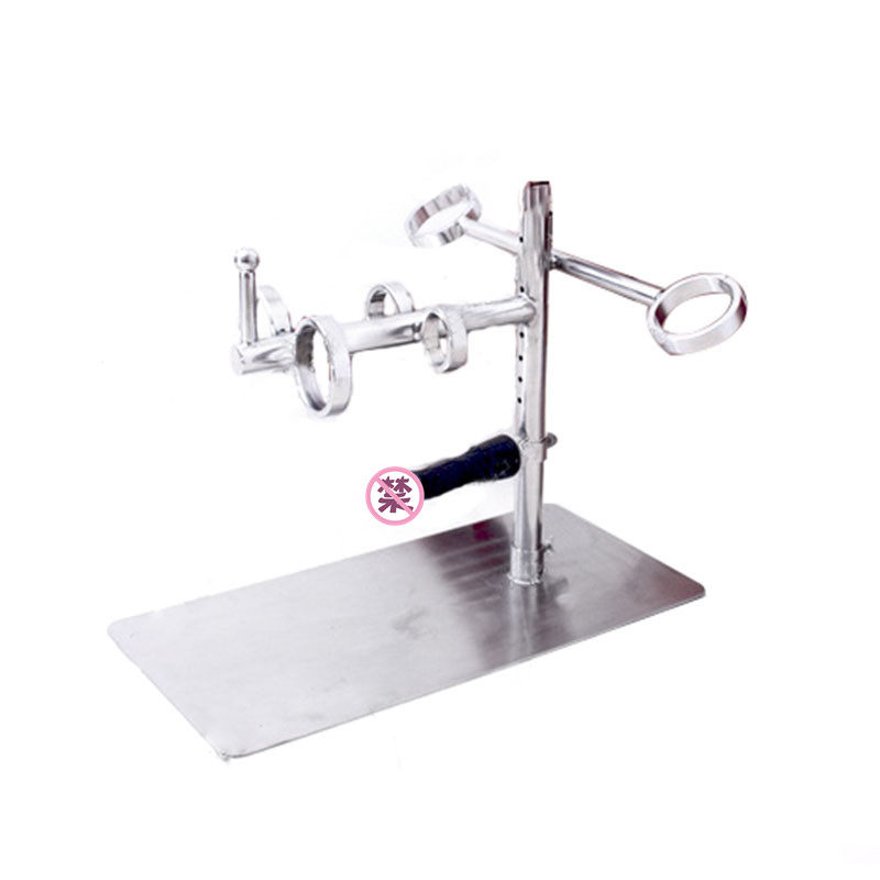 Stainless steel horse trainer alternative toy metal restraint frame restraint frame black emperor torture tool large SM