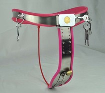 Female Steel Wire Version Virginity Pants Virginity Belts Stainless iron underpants Sexy clingy arched girdle with long wear