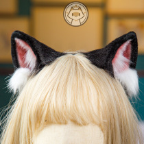 Chai One Studio original pure hand simulation animal ear KC hair accessories hairband hair hoop Lolita cute black cat ears