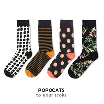 39 yuan 5 pairs of Korean wave dot long high waist long socks female tide ulzzang Korean academic personality