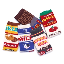 39 yuan 5 pairs of milk packaging flower socks female couples male Korean socks cute Korean version of college style cotton Japanese