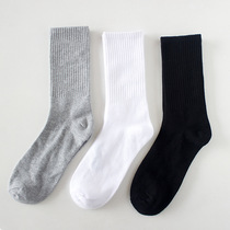 ins socks mens socks Street Europe and America long tube solid color trend skateboard stockings