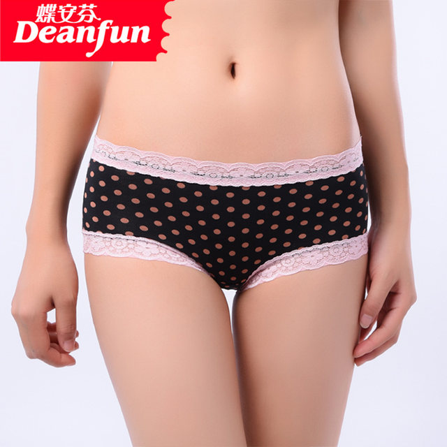 New Die Anfen underwear boxed ຍີ່ຫໍ້ເສັ້ນໄຍໄມ້ໄຜ່ breathable, ສະດວກສະບາຍແລະຄົນອັບເດດ: pants ສໍາລັບແມ່ຍິງ