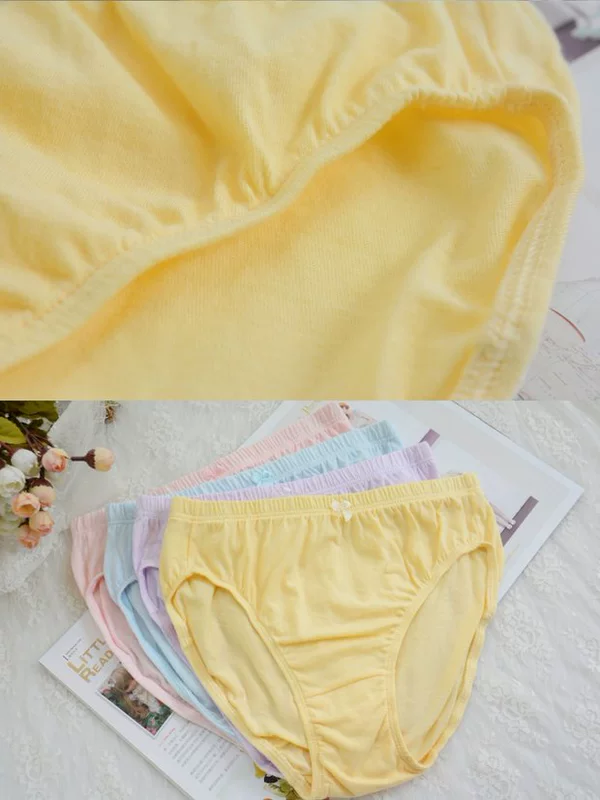 Bướm Anfen cotton phụ nữ tam giác đồ lót cotton eo lớn kích thước mỏng phần trung niên mẹ cao eo quần phụ nữ quần sịp đùi