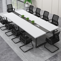 Guest in talks with table and chairs combined bar table for custom desk white meeting table long table minimalist around modern