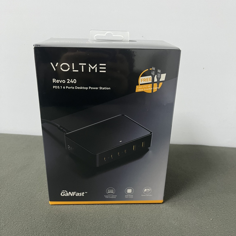 Voltme 240W Gan Gallium Nitride High-Power Desktop Fast Charging Station Pd3.1 Multi-Port Charger