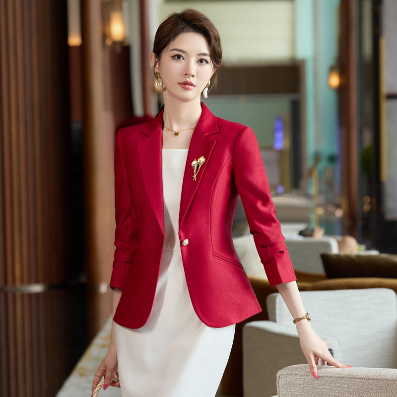 Red Blazer for Women 2026 Spring and Autumn New Style Commuter Professional Formal High-End Women's Suit Dress Set Red Blazer for Women 2026 Spring and Autumn New Style Commuter Professional Formal High-End Women's Suit Dress Set