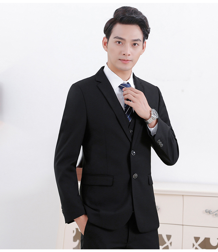 Bộ vest vest nam phù hợp với giới trẻ và trung niên là điêu khắc quần phù hợp chuyên nghiệp chú rể phù hợp nhất áo nam đẹp