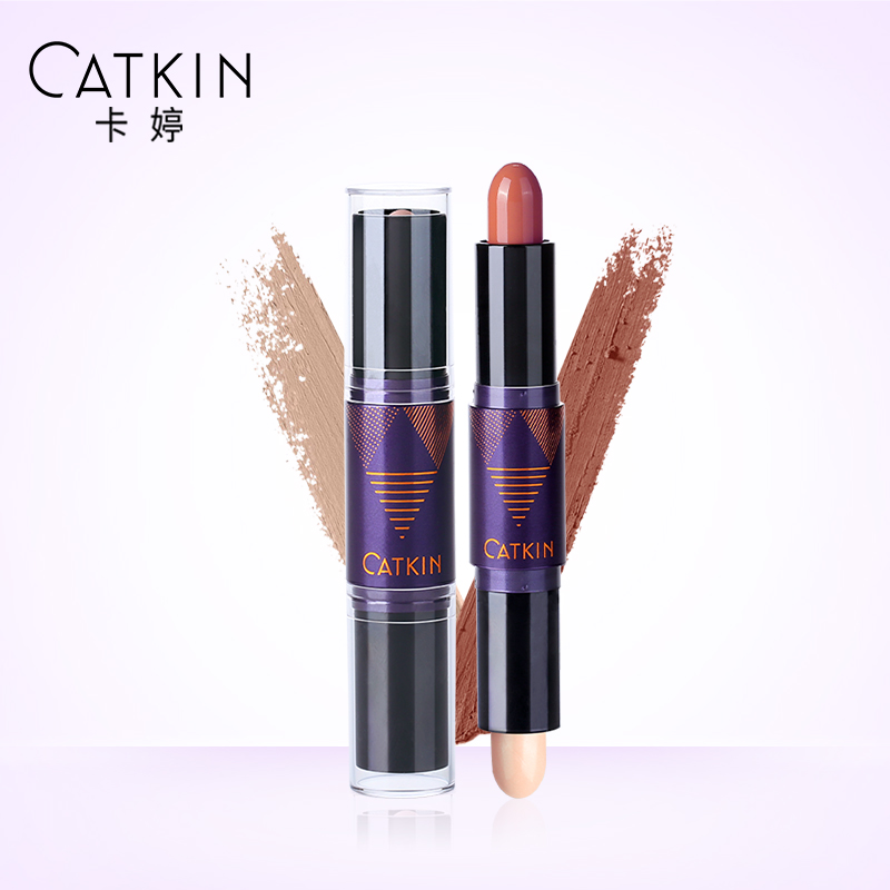 专柜正品 Catkin卡婷双头高光修容棒 珠光阴影鼻梁侧影立体提亮笔