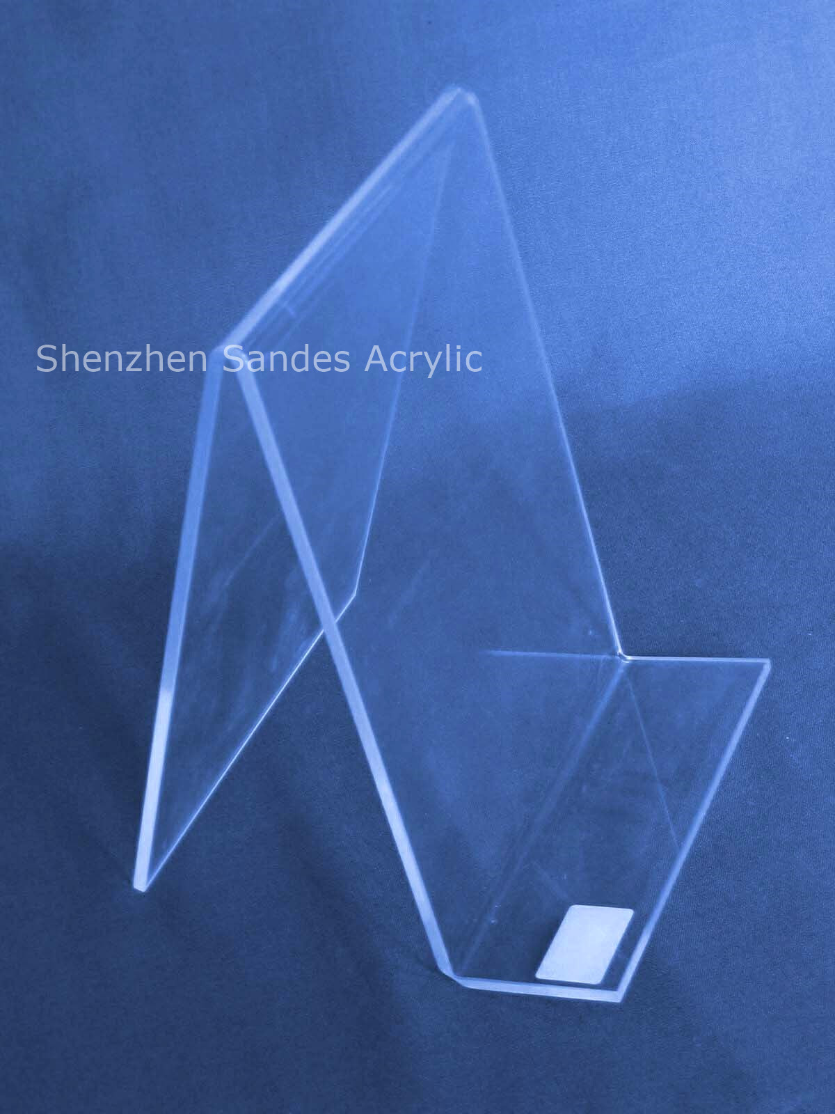 Multi-functional acrylic book display rack reading shelf transparent organic glass flat screen phone frame customization