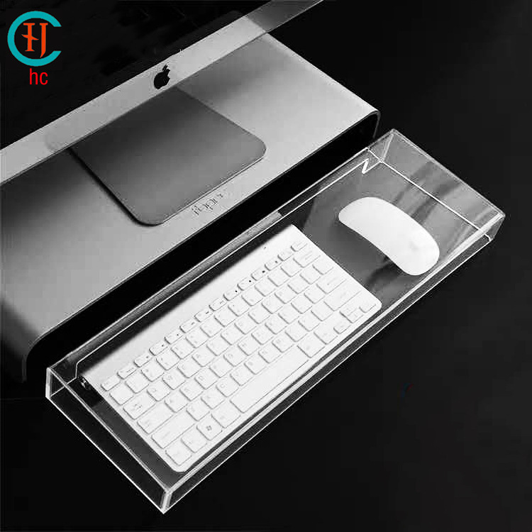 Transparent acrylic keyboard dust cover slip rat cover rectangular mechanical keyboard cover bed bag desktop manufacturer customized