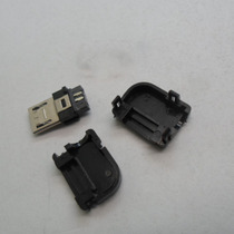 Micro USB MicroUSB male plug DIY with plastic housing three-piece