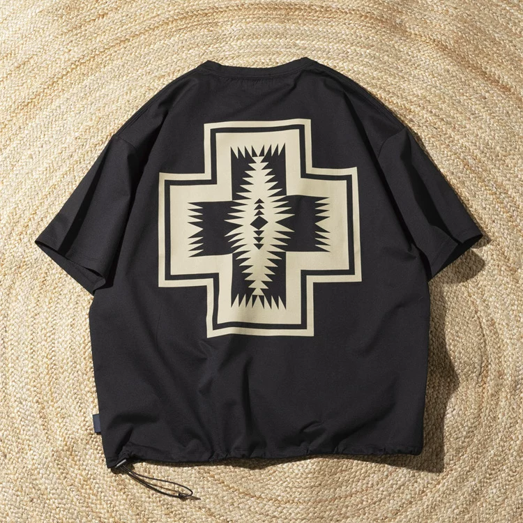 Японский закупщик PENDLETON FREAK'S STORE PENDON водопоглощение быстрая сушка футболка с коротким рукавом на шнурке