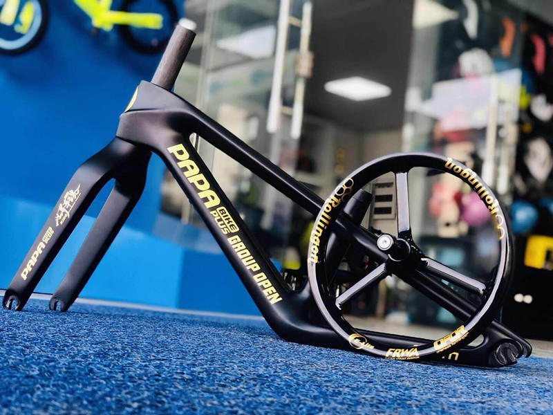 rollingon carbon fiber bike812 inch three-knife integrated bearing wheel set child bike carbon fiber wheel customisation
