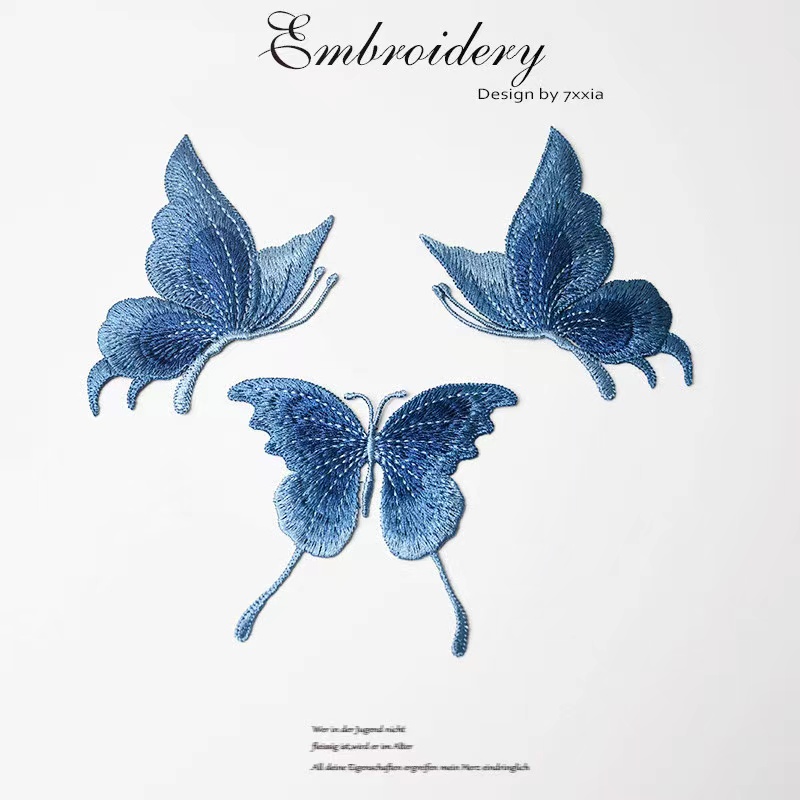 Clothing Patch stickable embroidered qipao skirt Broken Hole Repair Decoration Trumpet Sewn Embroidered Cloth Patch-Taobao