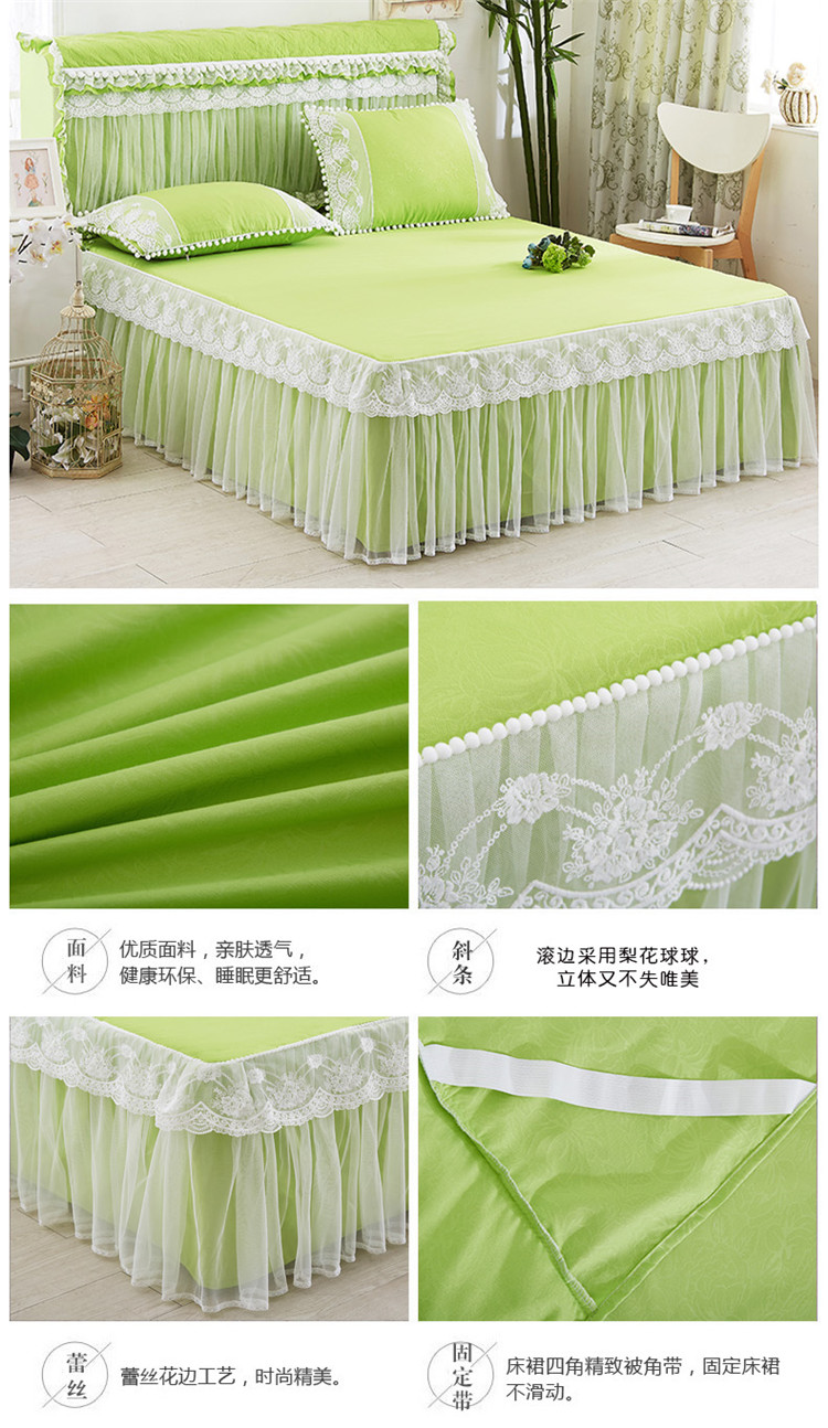 Hàn Quốc phiên bản của công chúa giường ren váy 1,8 m giường bao gồm mảnh duy nhất giường ren 笠 Simmons bảo vệ bìa giường bìa