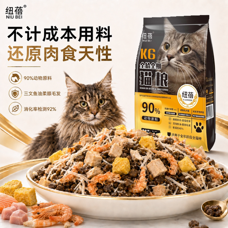 Newby Hypoallergenic Grain-Free Freeze-Dried Cat Food for Kittens and Adult Cats, Complete Nutrition for All Stages