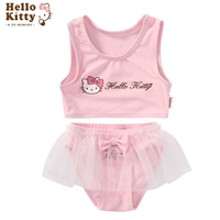 Hello Kitty mùa hè đích thực cô gái dễ thương công chúa đồ bơi váy đi biển đồ bơi trẻ em chia áo tắm quần áo sành điệu cho be gái